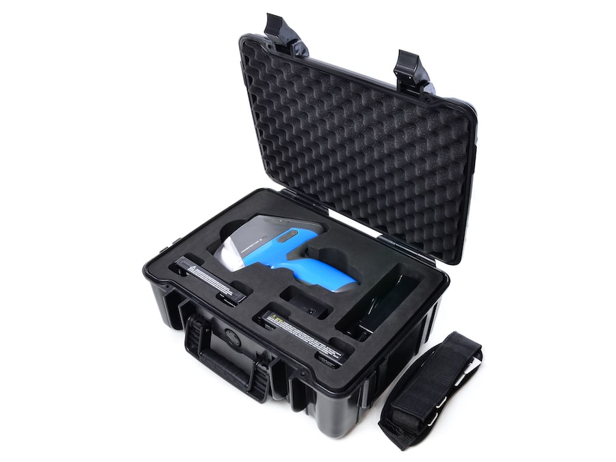 Elvatech ProSpector 3 hard case with XRF analyzer and accessories