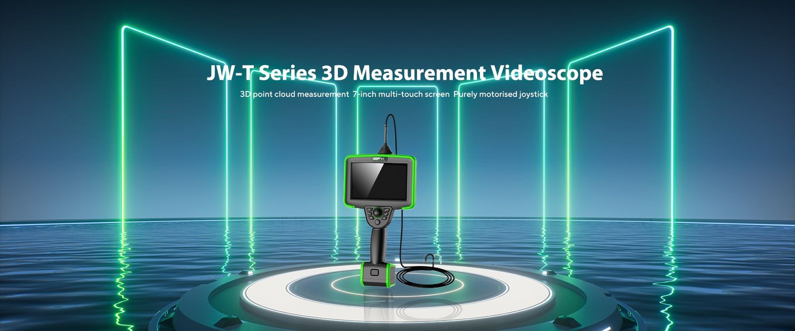 JOINWE JW-T industrial videoscope with 3D measurement and 7-inch IPS display