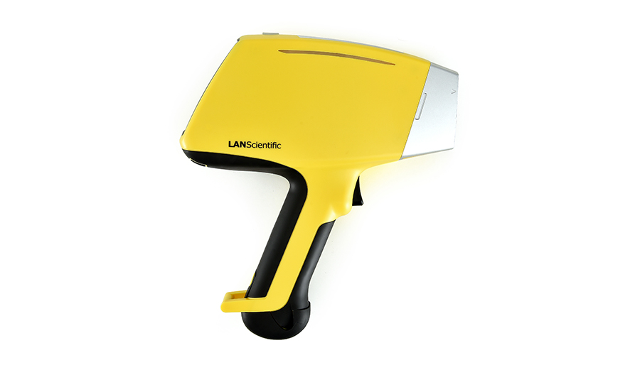 Analizzatore XRF portatile LANScientific TrueX vista laterale